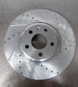 Disco delantero derecho ventilado perforado para Audi A4 2009