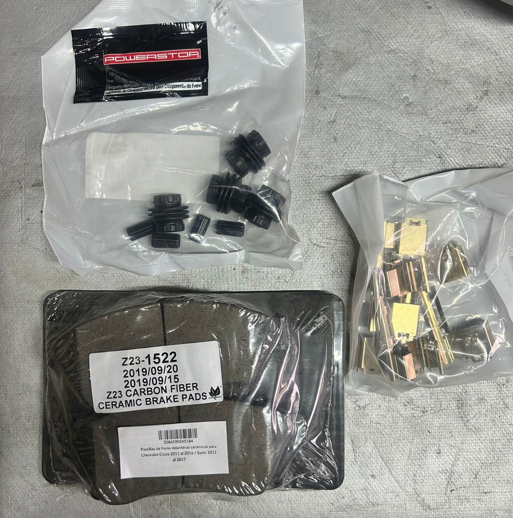 Pastillas de freno delanteras cerámicas para Chevrolet Cruze 2011 al 2016 / Sonic 2012 al 2017