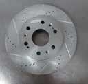 Disco delantero izquierdo ventilado perforado para Chevrolet Avalanche/Silverado/Tahoe/Suburban 07-17