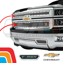 Parrillas Frontal Cromada con pernos cromados para Chevrolet Silverado 1500 2014 al 2015