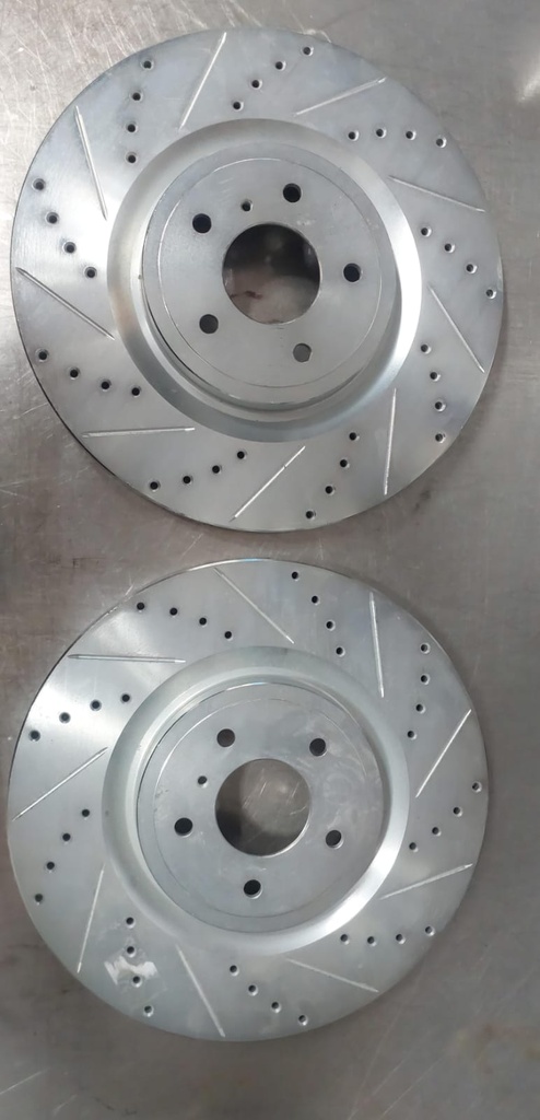 Discos delanteros ventilados perforados para Nissan 370Z/Infiniti QX70 12-23