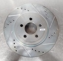 Disco delantero derecho ventilaado perforado para Dodge Challenger GT/Charger/Magnum 05-18