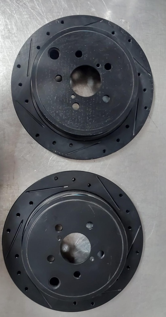Discos traseros ventilados perforados para Toyota Highlander/Sienna 2010-2018