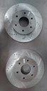 Discos de freno delanteros ventilados perforados para Nissan Armada/Infiniti QX56 04-05