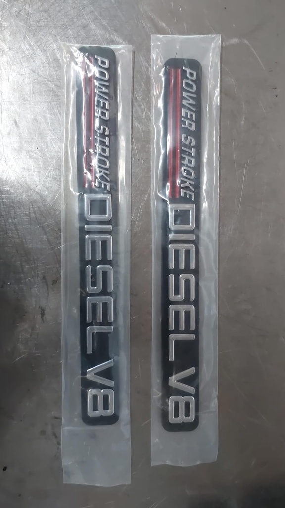 Emblemas laterales Power Stroke Diesel V8 Ford