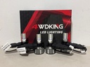 Juego de 4 Bombillas LED H11/H8/H9 (luz baja) / 9005/HB3 (luz alta) 60W / 20000 lúmenes 6500K / IP68.