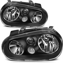 Luces Delanteras Carcasa Negra Volkswagen Golf 1999-2006 / Cabrio 1999-2002.