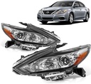 Luces Delanteras Carcasa Negra Nissan Altima 2016-2018.