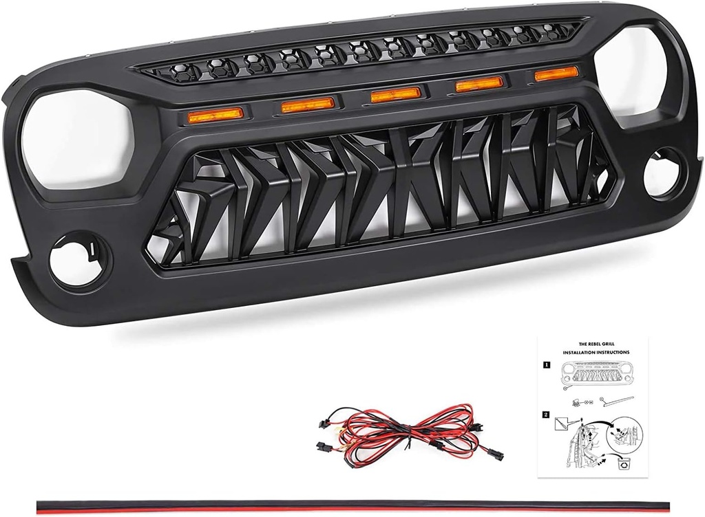Parrilla Delantera Jeep Wrangler JK / JKU / Rubicon / Sahara 2007-2018.