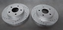 Discos delanteros ventilados perforados para Jeep Grand Cherokee 4.0L, 4.7L 1999-2004