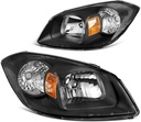 Luces Delanteras Carcasa Negra Chevrolet Cobalt 2005-2010 / Pontiac Pursuit 2005-2006 / Pontiac G5 2007-2009.
