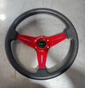 Volante Universal de cuero de vinilo y aluminio