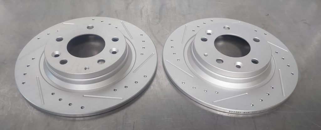 Discos traseros perforados para Ford Fusion/Mazda 6/Protege 2006-2011