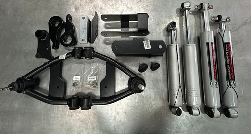 Kit de Levante completo para 2.5" de Chevrolet Miniblazer 4x4 1995-2005 / S10 1984-2003 / GMC Sonoma 4x4 1991-2004 / S15 4x4 1983 1990.