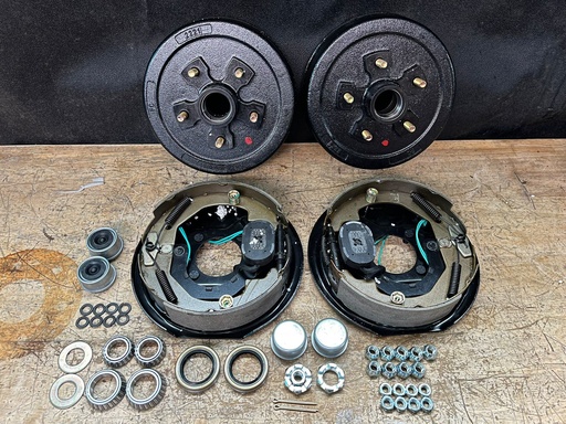 Kit de Frenos de Tambor Eléctricos para Remolque de hasta 3500 Lbs de peso.