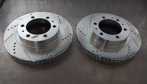 Discos delanteros ventilados perforados para Toyota 4Runner / Tacoma / FJ Cruiser 2003-2023 diametro: 332mm