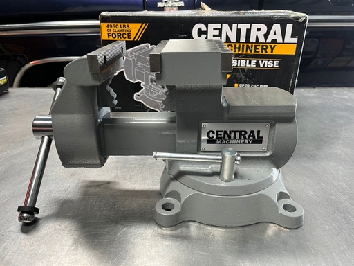 Prensa de banco reversible de 5-1/2" con capacidad de 4950lbs.