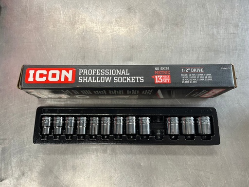 Set de 12 cubos de 1/2".