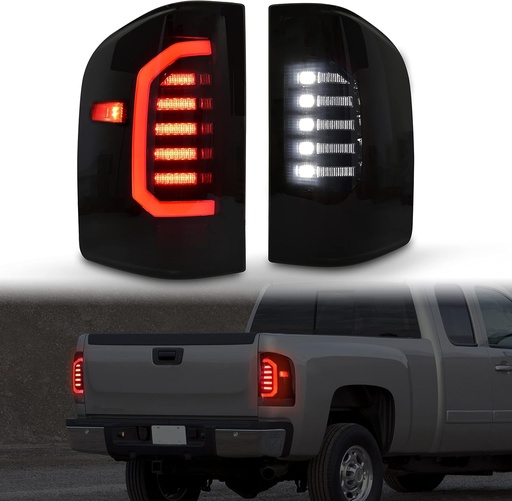 Luces Traseras LED ahumadas para Chevrolet Silverado 1500 / 2500 / 3500 2007-2014.