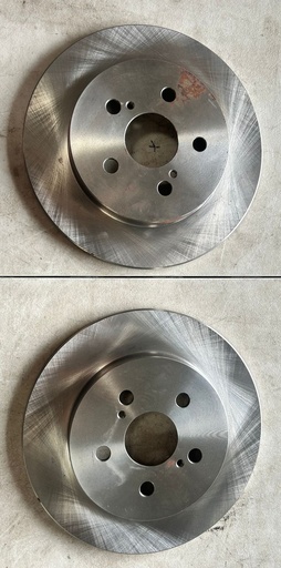 Discos traseros sólidos para Toyota Corolla 2009 al 2019 / Matrix 2009 al 2014 / Prius 2010 al 2022 Diámetro: (260mm)