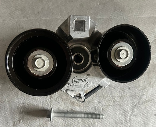 Polea tensora doble para Ford 7.3L Powerstroker F250 / F350 / F450 / F550 Super Duty 1999 al 2003 / E350 1998 al 2003 / E450 2000 al 2003 / E550 2002 al 2003