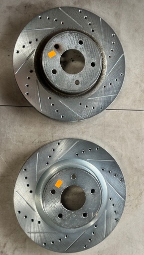 Discos de freno delanteros Perforados / Ventilados para Nissan Murano 2015 al 2024 / Pathfinder 2013 al 2020 / Z 2023 al 2024