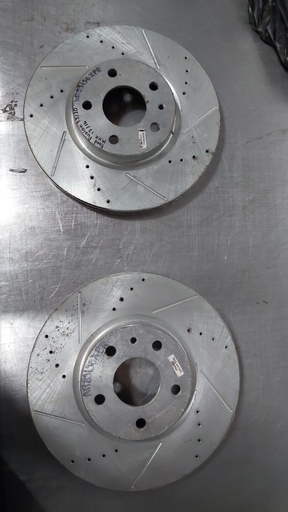 Disco delanteros perforados ventilados para Ford Fusion/Lincoln/MKZ 13-20