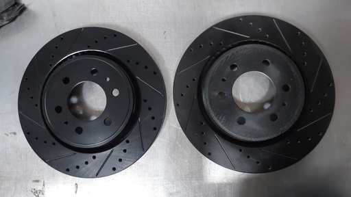 Disco delantero derecho e izquierdo perforado ventilado para Ford Expedition 07-20