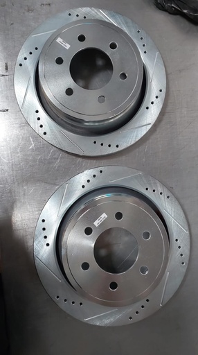 Disco trasero perforado ventilados para Ford F-150 12-18