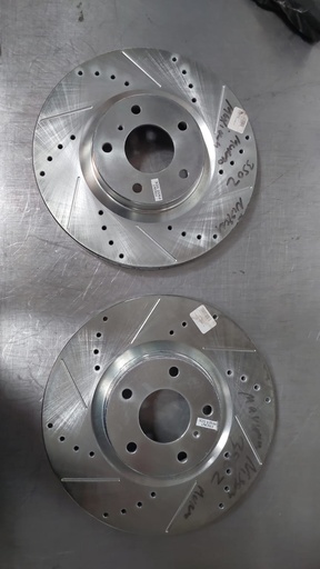 Disco delantero perforado ventilado para Nissan Maxima 2008-2012