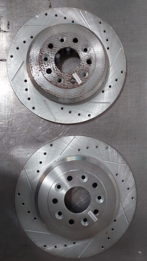 Discos traseros perforados ventilados para Ford Edge Limited 2011-2014