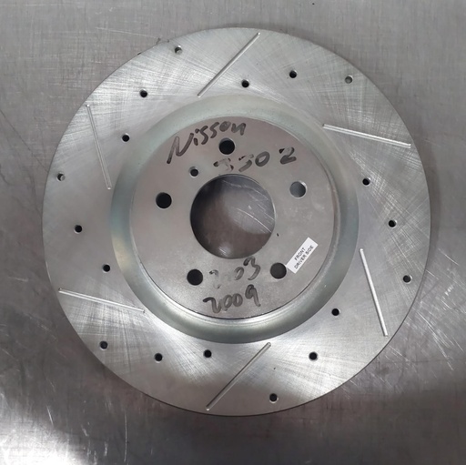 Disco delantero izquierdo perforado ventilado para Nissan 350Z 03-09