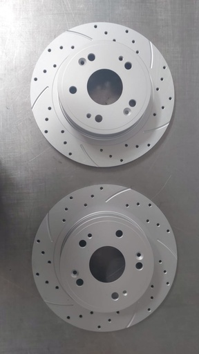 Discos traseros perforados solidos para Honda Civic 2015