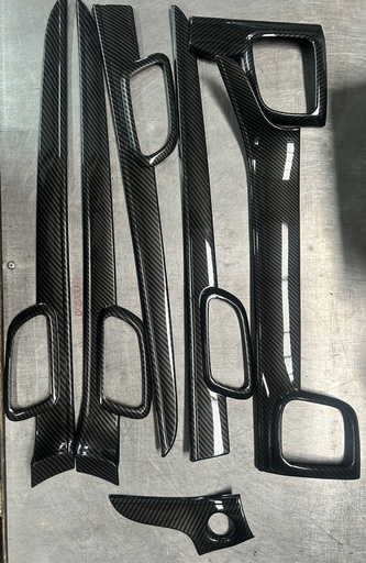 Molduras de carbono para dash y puertas para Jeep Grand Cherokee 2011 al 2020
