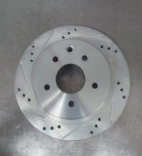 Disco trasero ventilado perforado para Nissan X-Trail/Rogue 16-22