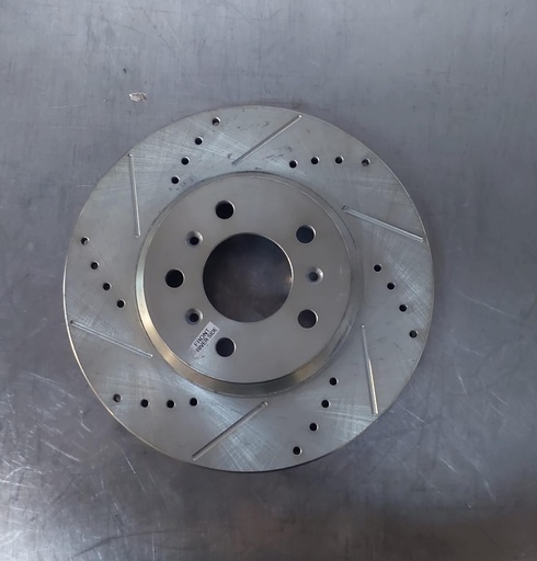 Disco delantero izquierdo ventilado perforado para Chevrolet Impala 2008