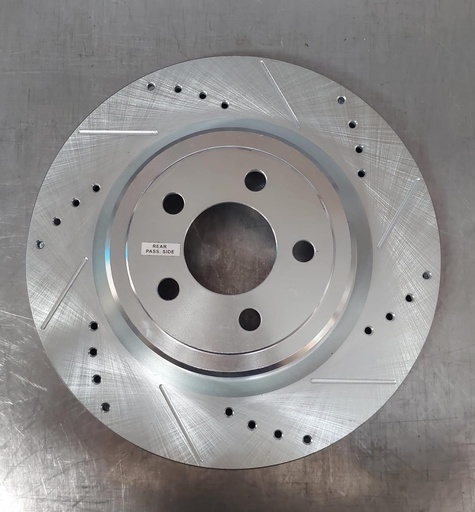 Disco trasero derecho ventilado perforado para Dodge Charger 2006