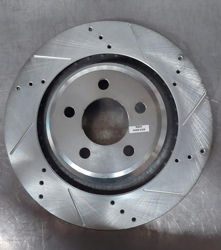 Disco trasero derecho ventilado perforado para Dodge Challenger 2016