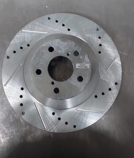 Disco delantero derecho ventilado perforado para Subaru Baja 2003