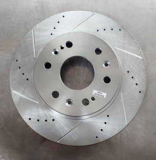 Disco delantero izquierdo ventilado perforado para Chevrolet Avalanche 2007