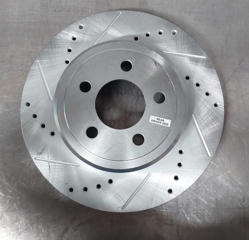 Disco trasero izquierdo ventilado perforado para Dodge Challenger GT 17-18