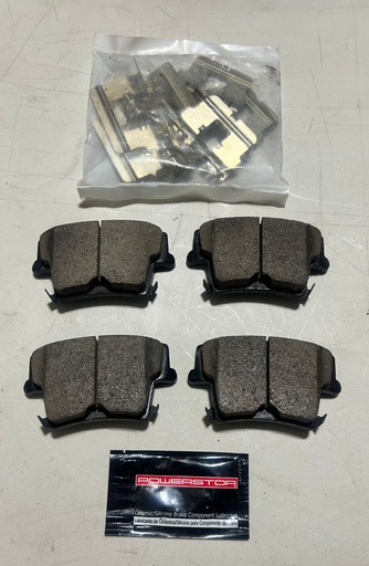 Pastillas de freno traseras Carbo / Cerámica para Dodge Challenger 2009 al 2023 / Charger 2006 al 2023 / Magnum 2005 al 2008 / Chrysler 300 2005 al 2023