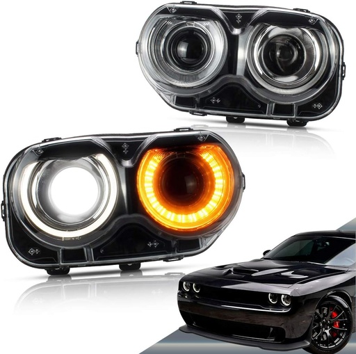 Luz delantera derecha para Dodge Challenger 17-19