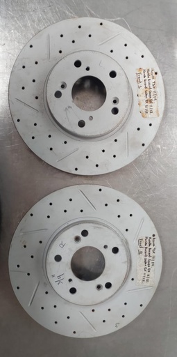 Discos delanteros ventilados perforados para Honda Accord Coupe EX/Sedan EX 11-12