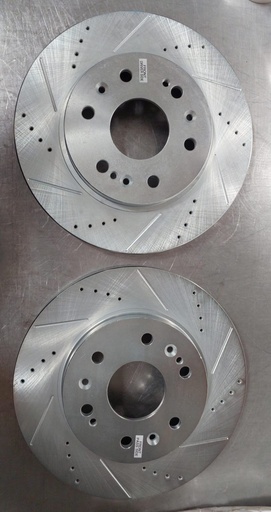 Discos delanteros ventilados perforados para Chevrolet Avalanche/Silverado 1500/Tahoe/Suburban 05-20