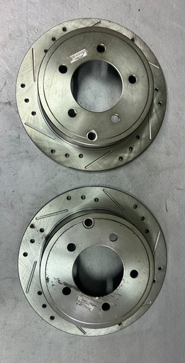 Discos Perforados / Ventilados traseros para Jeep Compass 2007 al 2017 / Patriot 2007 al 2017 / Mitsubishi Lancer 2008 al 2017