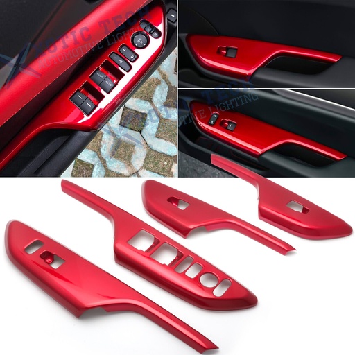 Molduras para Botoneras de Puertas Honda Civic EX / EX-L / DX / Type R 2016-2021