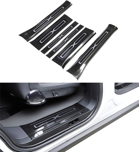 Placas de Acero Inoxidable para Puertas Tesla Model X 2016-2020 (6 Piezas)