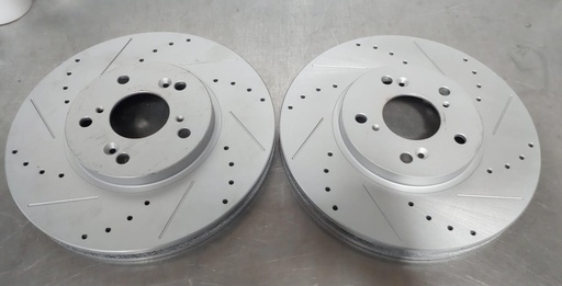 Discos delanteros perforados ventilados para Honda CR-V/Acura RDX  2007-2015