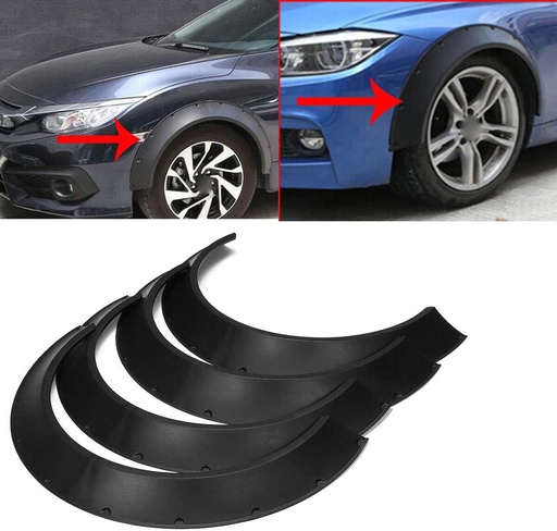 Fender Flares Universales Redondos de 80cm y 3.1 " de ancho para Aros R15 / R17.